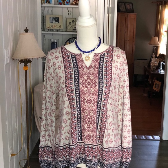 BoHo Style top Petite Large - Picture 2 of 9